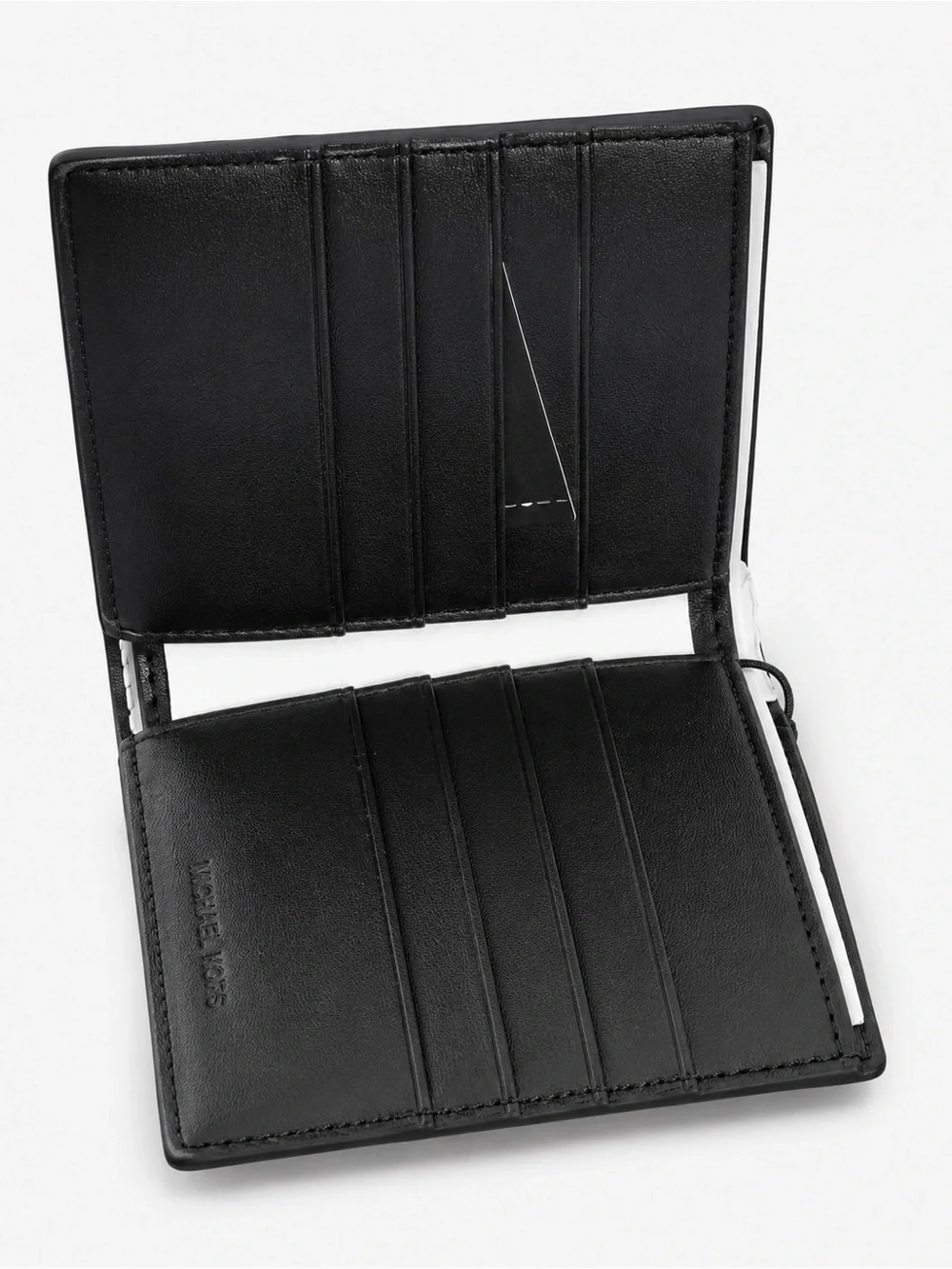 Michael Kors Men's White Monogram Money Clip Wallet